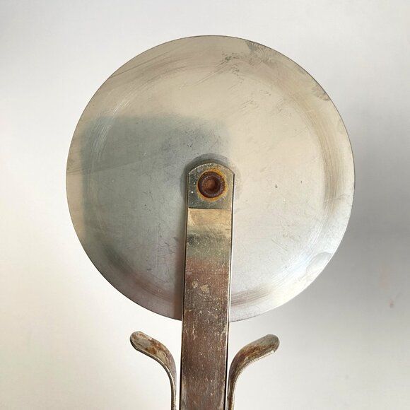 Retro EKCO Pizza Cutter Stainless Steel Blade Black Handle Kitchen Tool Gadget - Picture 8 of 10